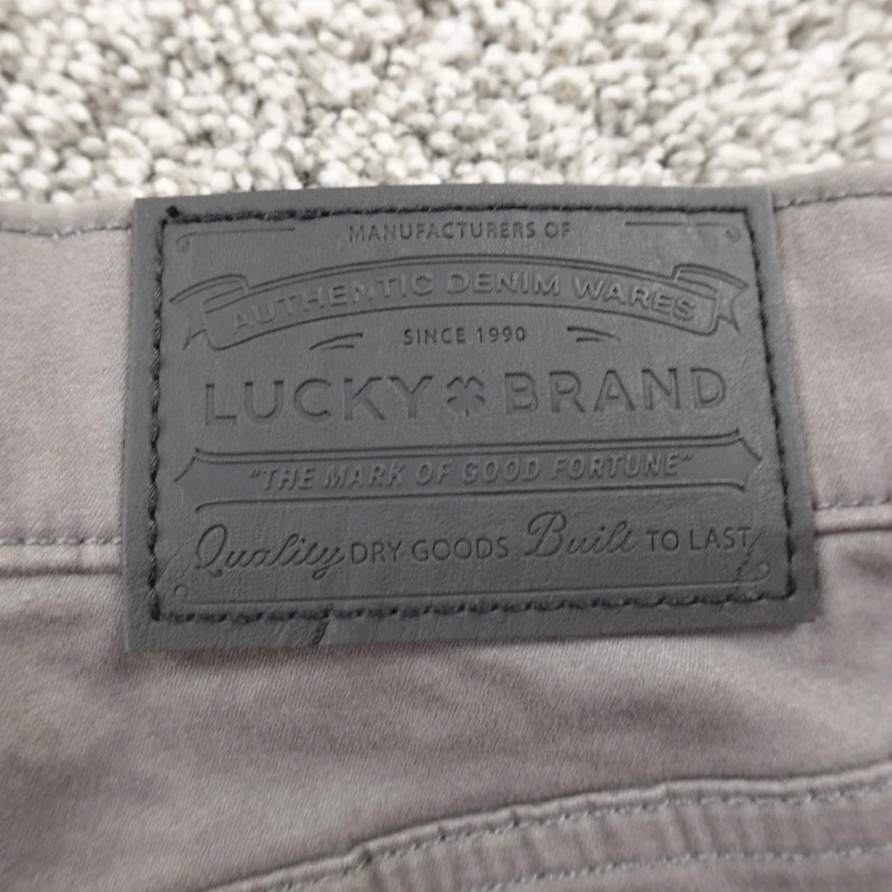 NEW Lucky Brand Jeans Mens‎ 30X30 Gray Denim Pants 223 Straight Stretch Preppy